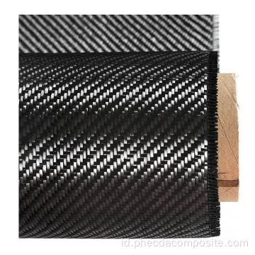 Bentuk tetap menenun kain serat karbon 3k 200gsm